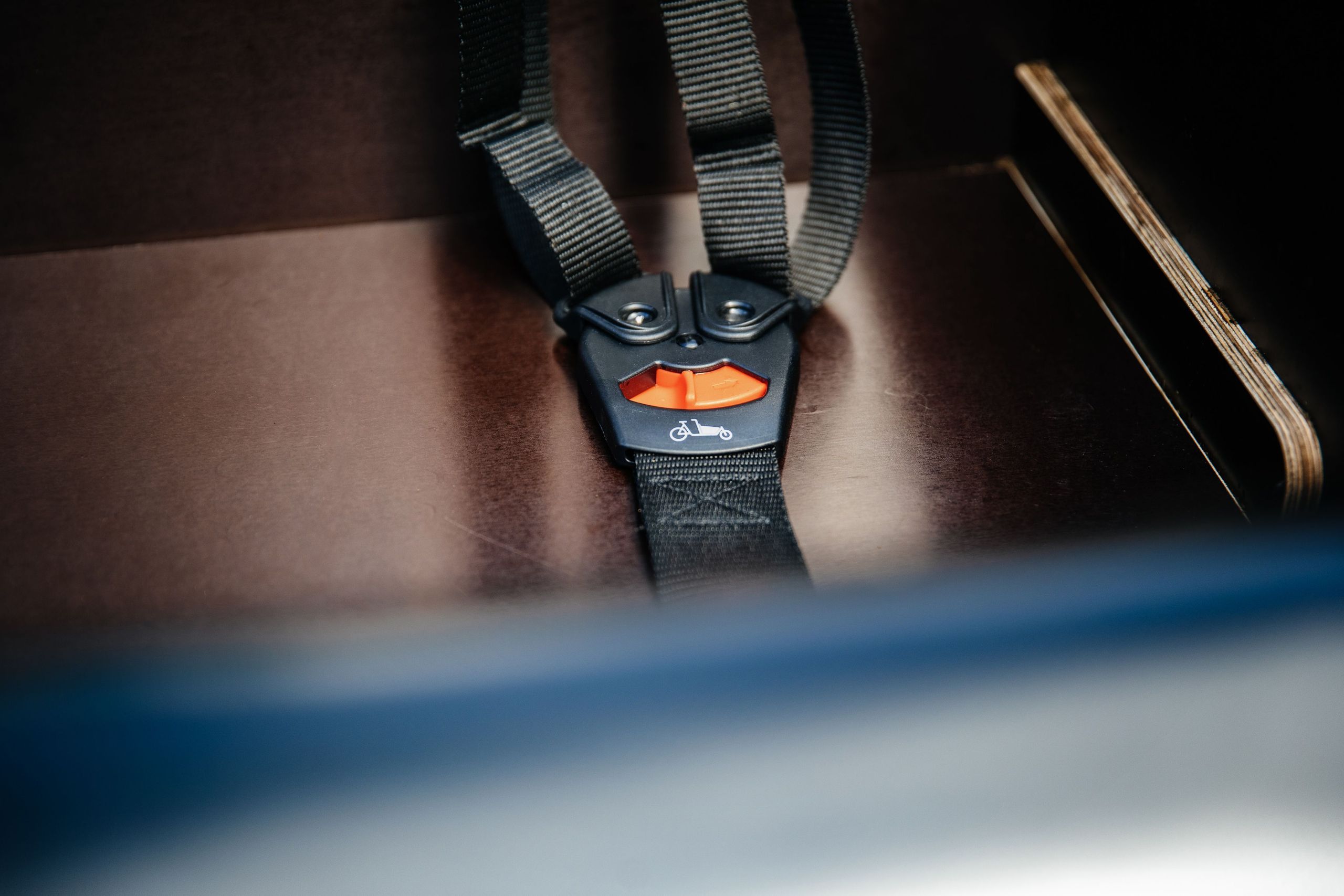 Fastening strap of the RegioRadStuttgart cargo pedelec